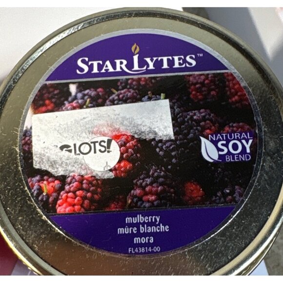 Star Lytes Natural Soy Candles Pomegranate Pear & Mulberry Scents 3oz Set of 3 - Picture 2 of 7